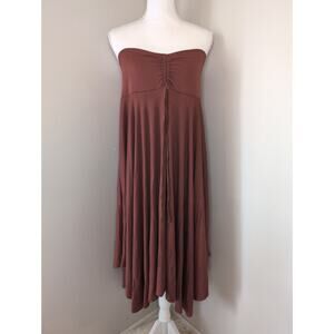 Kylie Paige Ashley orange cottagecore rustic flowy dress skirt combo M